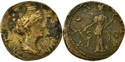 Ancient Coins - Faustina I, Sestertius, Rome, Copper,