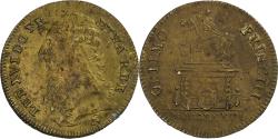 World Coins - France, Nuremberg token, Louis XVI, Equestrian statue in Bordeaux, 1776, Brass