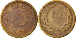 World Coins - Coin, Turkey, 10 Kurus, 1956, , Brass, KM:888