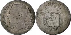 World Coins - Belgium, Leopold II, Franc, Silver,