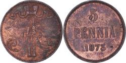 World Coins - Coin, Finland, Alexander II, 5 Pennia, 1873, , Copper, KM:4.2