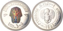 World Coins - Egypt, Medal, Trésors d'Egypte, Toutankhamon, History, , Copper-nickel