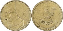 World Coins - Belgium, 5 Francs, 5 Frank, 1986, Brass Or Aluminum-Bronze, , KM:164