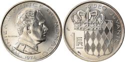 World Coins - Coin, Monaco, Rainier III, Franc, 1974, , Nickel, KM:140, Gadoury:MC