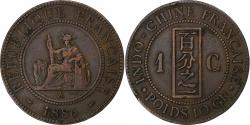 World Coins - FRENCH INDO-CHINA, Cent, 1886, Paris, Bronze, , Lecompte:38, KM:1