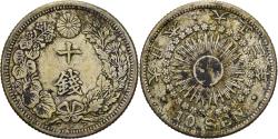 World Coins - Japan, Yoshihito, 10 Sen, Taishō Era, Yr. 3 (1914), Silver,