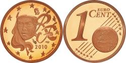 World Coins - France, Euro Cent, 2010, Paris, Proof / BE, , Copper Plated Steel