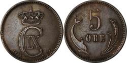 World Coins - Coin, Denmark, Christian IX, 5 Öre, 1874, Copenhagen, , Bronze