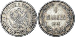 World Coins - Coin, Finland, Alexander II, Markka, 1874, Helsinki, , Silver, KM:3.2