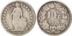 World Coins - Coin, Switzerland, Franc, 1876, Bern, , Silver, KM:24