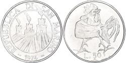 World Coins - Coin, San Marino, 50 Lire, 1974, Rome, FDC, , Steel, KM:35