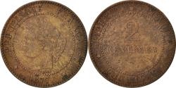 World Coins - Coin, France, Cérès, 2 Centimes, 1877, Paris, , Bronze, KM:827.1