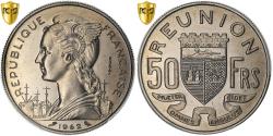World Coins - Réunion, 50 Francs, 1962, Paris, Pattern, Nickel, PCGS, , KM:E8