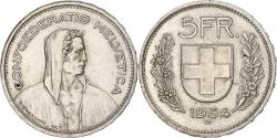 World Coins - Coin, Switzerland, 5 Francs, 1954, Bern, , Silver, KM:40