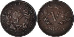 World Coins - Coin, Colombia, 5 Centavos, 1944