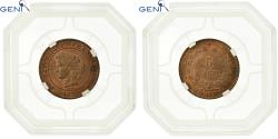 World Coins - Coin, France, Cérès, 5 Centimes, 1872, Bordeaux, GENI, MS64RB, Bronze, graded