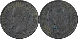 World Coins - France, Napoleon III, 5 Centimes, 1853, Lyon, Bronze, , Gadoury:152