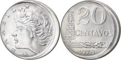 World Coins - Coin, Brazil, 20 Centavos, 1978, error off center strike, , Stainless