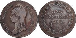 World Coins - France, 5 Centimes, Dupré, 1793 / AN 5, Paris, Bronze, , Gadoury:125