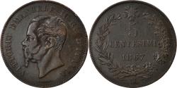 World Coins - Coin, Italy, Vittorio Emanuele II, 5 Centesimi, 1867, Milan, , Copper
