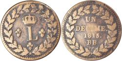 World Coins - Coin, France, Louis XVIII, Decime, 1815, Strasbourg, , Bronze