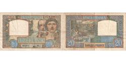 World Coins - France, 20 Francs, Science et Travail, 1941-07-17, M.4809, VF(30-35)
