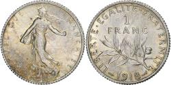 World Coins - FRANCE, Semeuse, Franc, 1918, Paris, KM #844.1, , Silver, 23, Gadoury..
