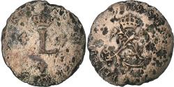 World Coins - France, Louis XV, Double Sol, 1739, Uncertain mint, Billon,