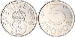 World Coins - Coin, Sweden, 5 Kronor, 1984
