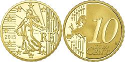 World Coins - France, 10 Euro Cent, 2015, BE, , Brass, KM:New