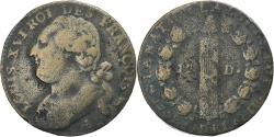 World Coins - France, Louis XVI, 12 Deniers, 1792⸱4, Paris, Copper, , Gadoury:15