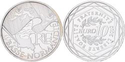World Coins - France, 10 Euro, Basse-Normandie, 2010, Paris, Silver, , Gadoury:EU399