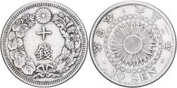 World Coins - Japan, Yoshihito, 10 Sen, Taishō Era, Yr. 2 (1913), Silver,