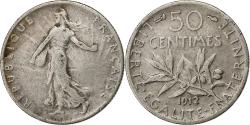 World Coins - France, 50 Centimes, Semeuse, 1912, Paris, Silver, , Gadoury:420