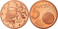 World Coins - France, 5 Euro Cent, 2007, Proof / BE, , Copper Plated Steel, KM:1284