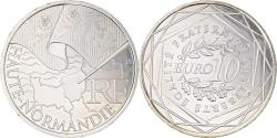 World Coins - France, 10 Euro, Haute Normandie, 2010, , Silver