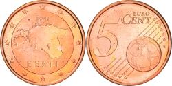 World Coins - Estonia, 5 Euro Cent, 2011, Vantaa, , Copper Plated Steel, KM:63