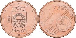 World Coins - Latvia, 2 Euro Cent, 2014, BU, , Copper Plated Steel, KM:151