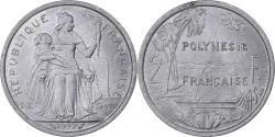 World Coins - French Polynesia, 2 Francs, 1977, Paris, Aluminum, , KM:10