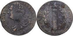 World Coins - France, Louis XVI, 2 Sols, 1792 / AN 4, Paris, Bell metal,