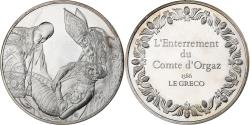 World Coins - France, Medal, L'enterrement du comte d'Orgaz, Le Greco, Silver,