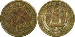World Coins - France, Napoleon III, Module de 5 Centimes, 1870, Paris, Satirique, Bronze