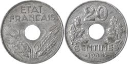 World Coins - Coin, France, État français, 20 Centimes, 1944, Paris, , Zinc