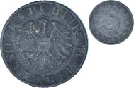 World Coins - Austria, 5 Groschen, 1953