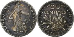 World Coins - France, 50 Centimes, Semeuse, 1916, Paris, Silver, , Gadoury:420