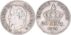 World Coins - Coin, France, Napoleon III, Napoléon III, 20 Centimes, 1864, Paris,