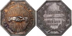 World Coins - France, Token, Notaires de l'Arrondissement de Toulon, Silver,