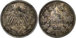 World Coins - GERMANY - EMPIRE, 1/2 Mark, 1915, Berlin, Silver, , KM:17