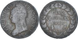 World Coins - Coin, France, Dupré, 5 Centimes, AN 8, Metz, , Copper, Gadoury:126a