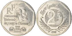 World Coins - Coin, France, René Cassin, 2 Francs, 1998, , Nickel, KM:1213